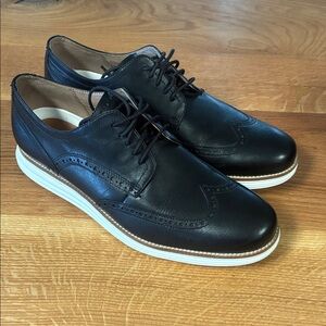 Cole Haan Original Grand Ultra wingtip Black Leather Men's Oxfords. NWOT. 11.5